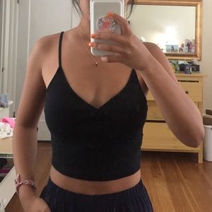 Black tank top